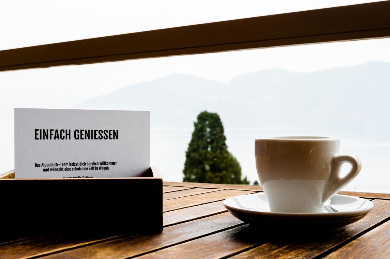 Alpenblick Weggis - Panorama & Alpen Chic Hotel Exterior foto