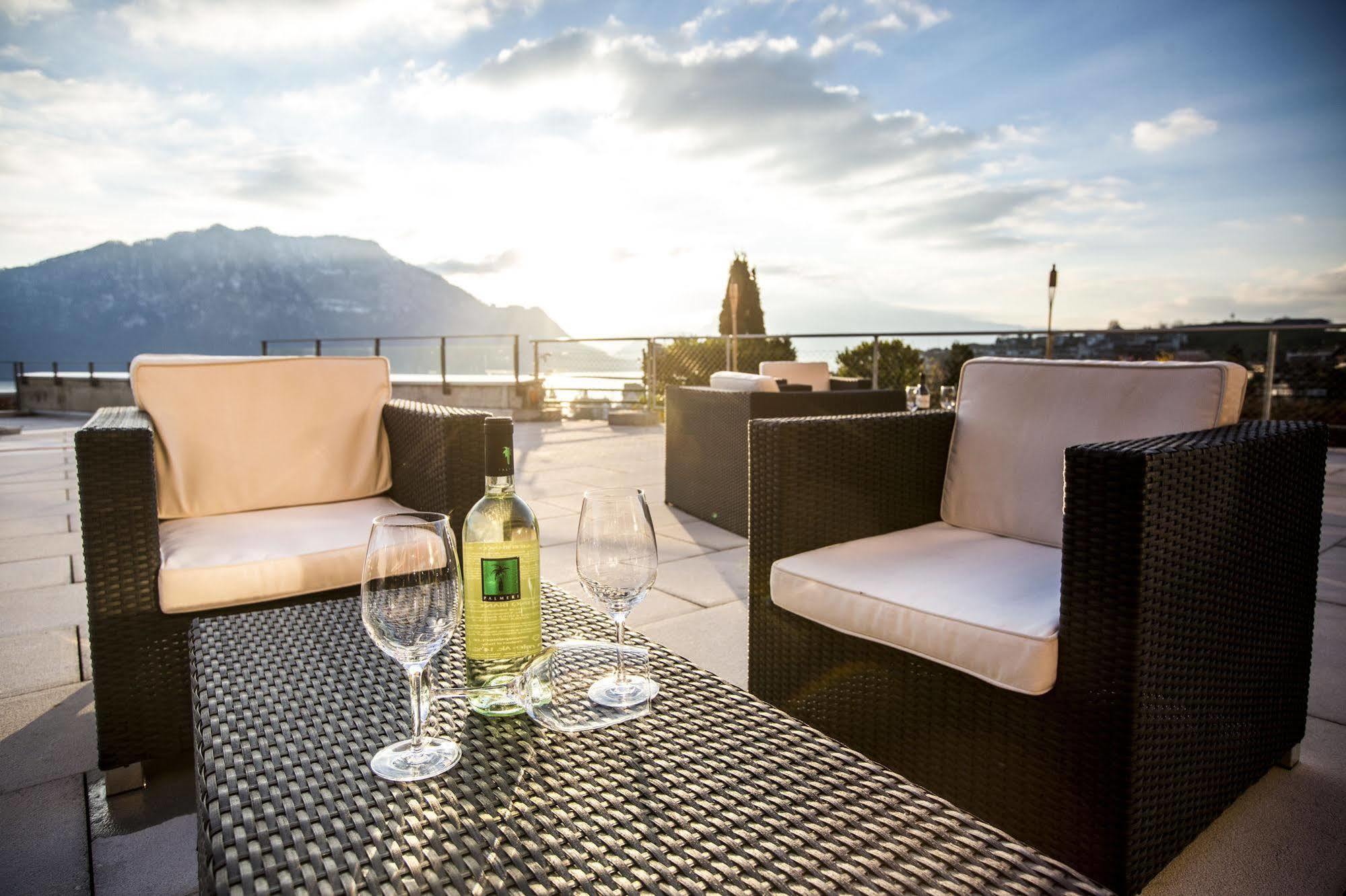 Alpenblick Weggis - Panorama & Alpen Chic Hotel Exterior foto