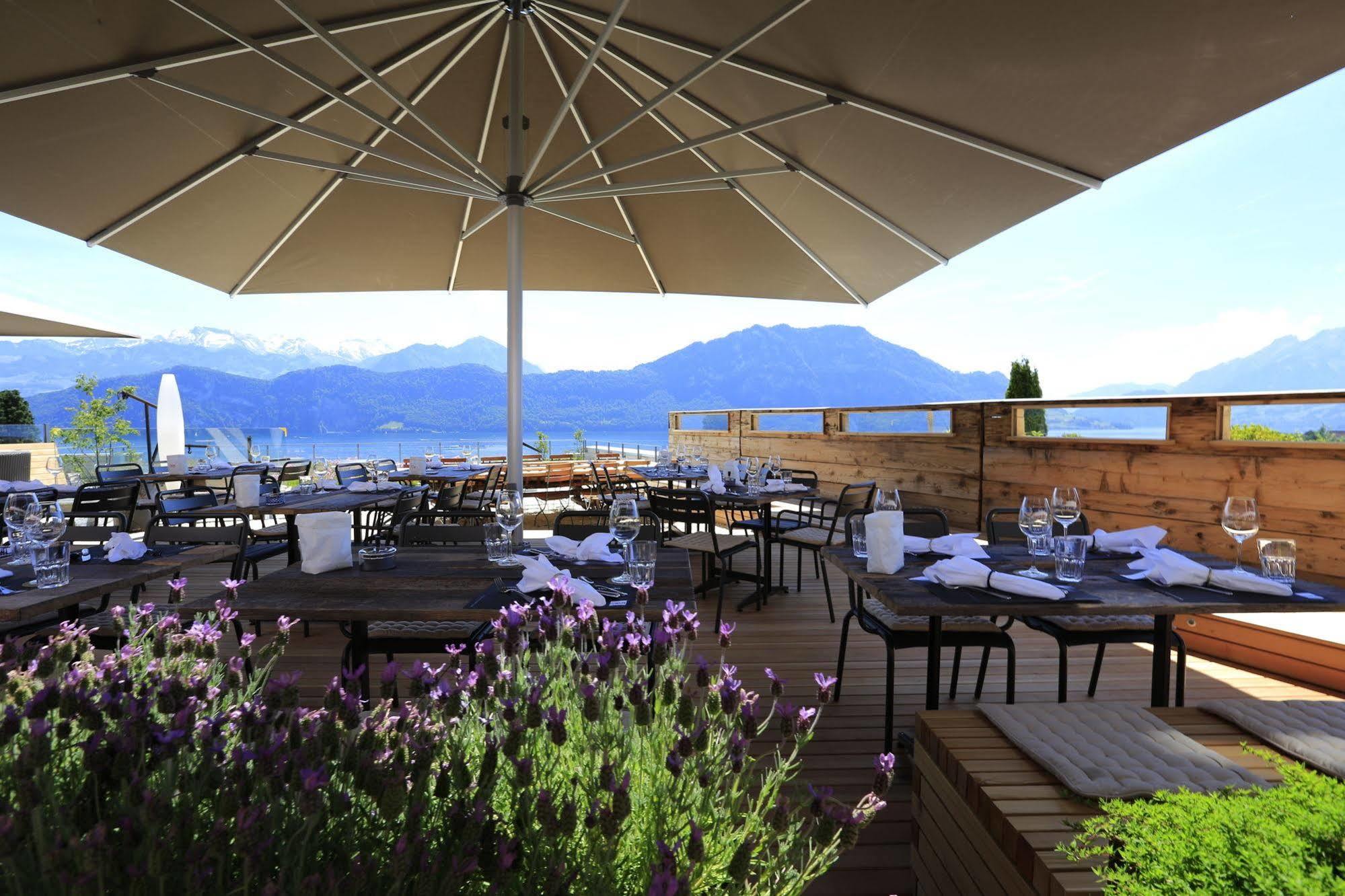 Alpenblick Weggis - Panorama & Alpen Chic Hotel Exterior foto