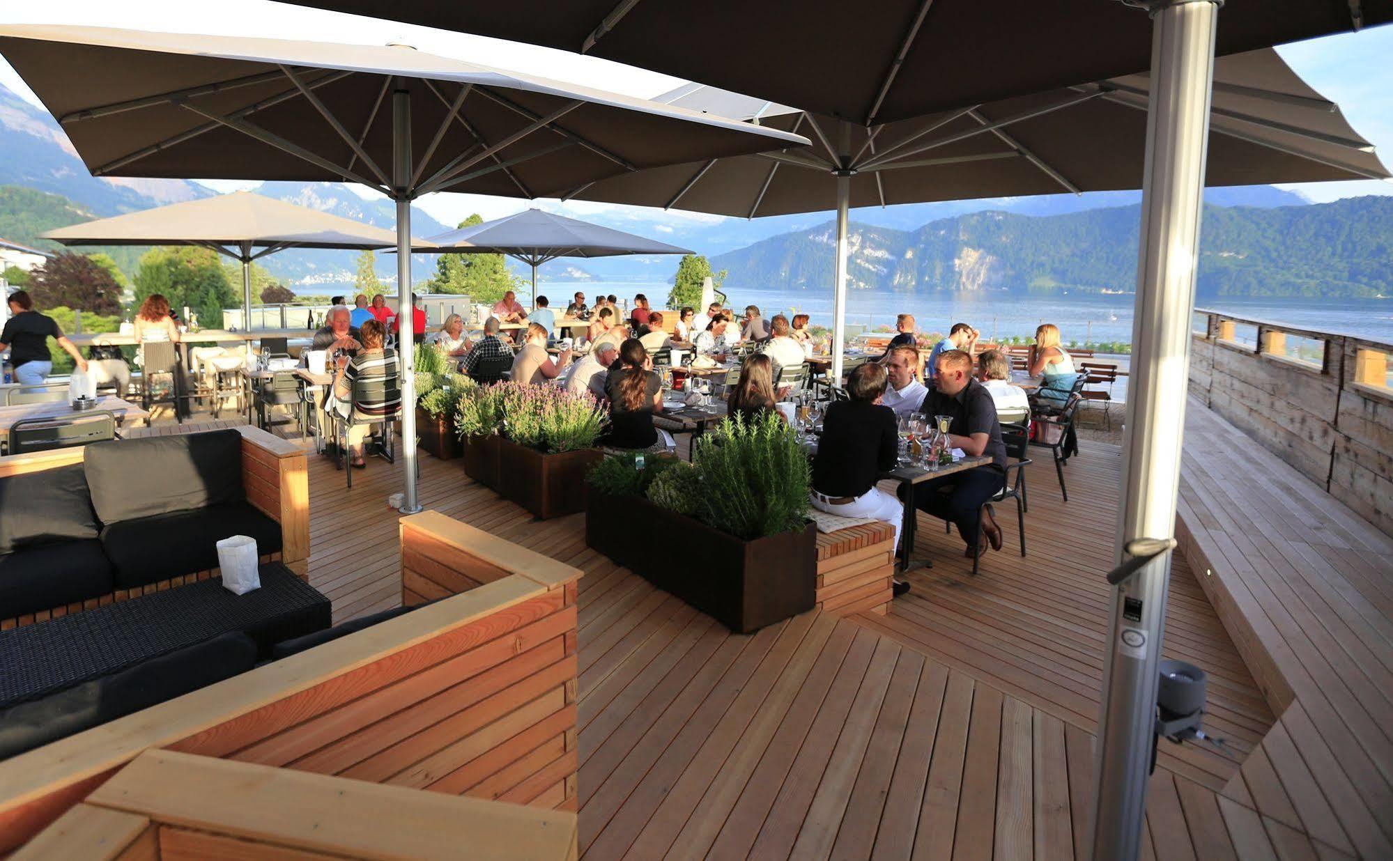 Alpenblick Weggis - Panorama & Alpen Chic Hotel Exterior foto